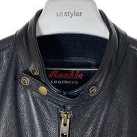 Rookie Leathers ルーキー 牛革 シングルライダースジャケット ブラック size3L 瑞穂店