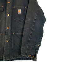 00's Carhartt カーハート Duck Michigan Chore Coat ダック ミシガンチョアコート ブラック C01 BLK Size 40 Regular 福生店