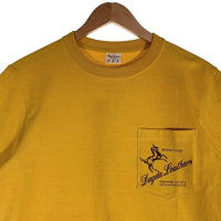 Dagda Leathers ダグダレザーズ プリント ポケットTシャツ 袖刺繡 マスタード 旧マッコイ 滝沢氏 2 Size M 福生店