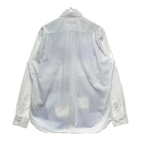 COMME des GARCONS HOMME コムデギャルソンオム コットン 切替パッチワークシャツ 長袖 ホワイト ブルー HB-B007 AD2016 Size M 瑞穂店