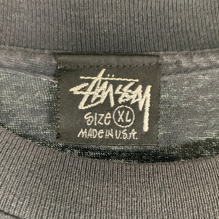 80's 90's STUSSY ステューシー WORLD TRIBE 半袖 Tシャツ ブラック USA製 Size XL 福生店
