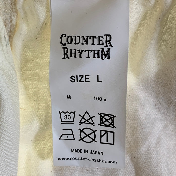COUNTER RHYTHM カウンターリズム ヘリンボーン ショーツ ショートパンツ アイボリー Size L 福生店