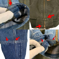Carhartt カーハート ベストリメイク ダック デニム ジップアップジャケット モス インディゴ 100121 316 12年 Size M 福生店