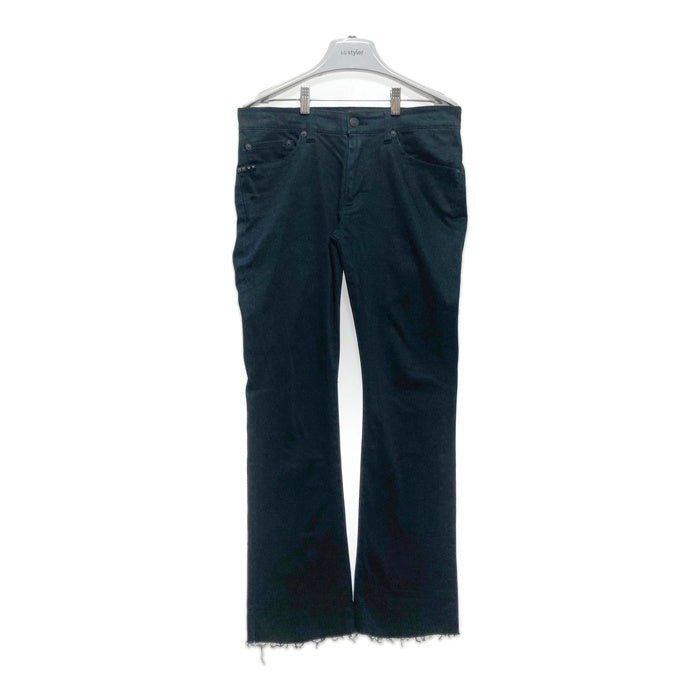 HYSTERIC GLAMOUR ヒステリックグラマー ブラックサテンフレアパンツ ブラック size28 瑞穂店