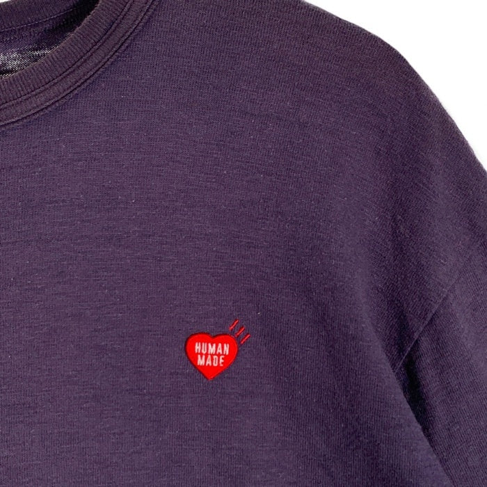 HUMAN MADE ヒューマンメイド ワンポイントハートワッペン Tシャツ ネイビー Size XL 福生店