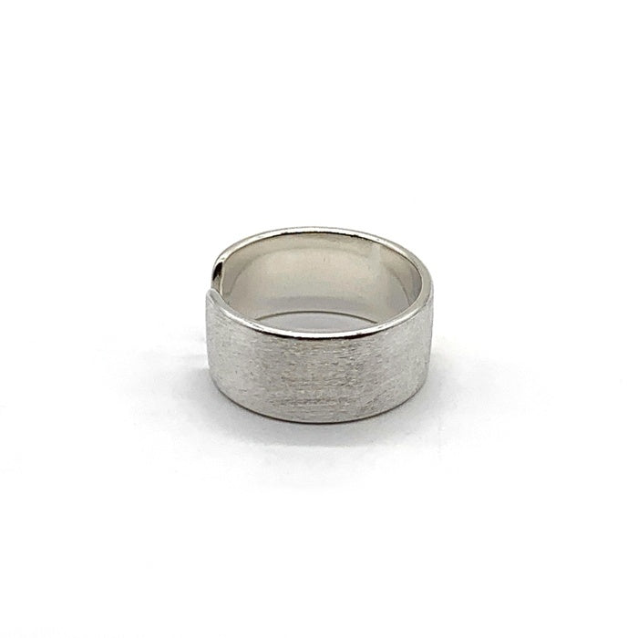 ノーブランド 8mm プレーン シルバーリング SV925 Size 約15号 福生店