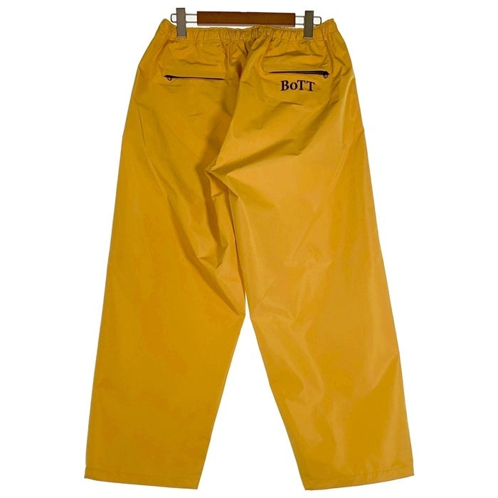BoTT ボット イージーワイドパンツ ポリエステル 止水ジップ イエロー 251Bott12 Size L 福生店