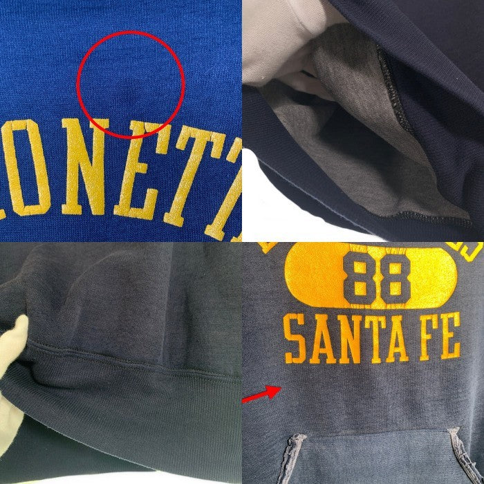 ブランド不明 DEMONETTES SANTA FE カレッジプリント ダブルフェイス