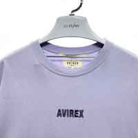 AVIREX アヴィレックス 783-5117603 CUFFS OPEN LOGO TAPE EMBROIDERED ONEPIECE カフスオープンロゴ ワンピース パープル sizeF 瑞穂店