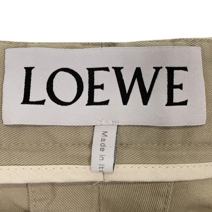 LOEWE ロエベ 22AW Cargo Trousers チノ カーゴトラウザーパンツ ベージュ コットン H526Y04WB5 Size w82cm 福生店