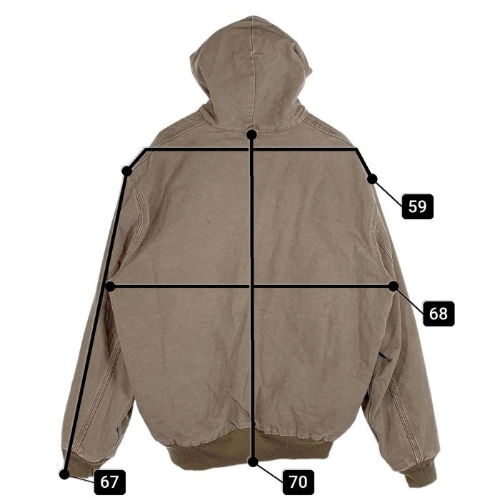 Carhartt カーハート アクティブジャケット ダック地 グレーブラウン Size L-XL 相当 福生店