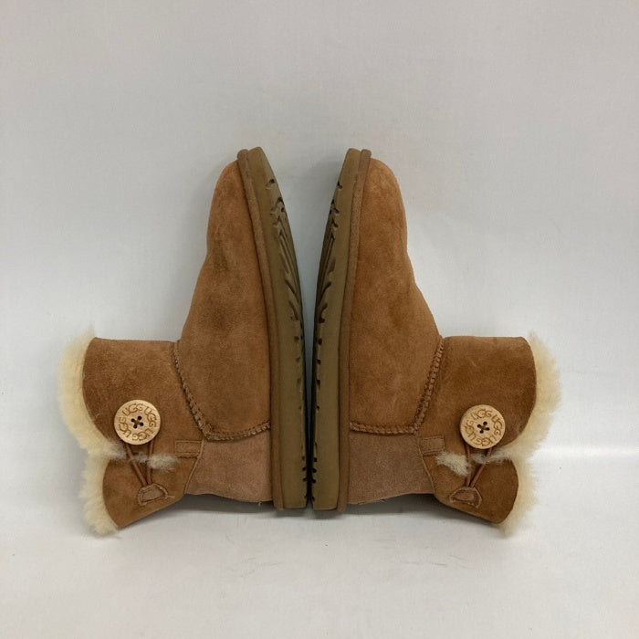 UGG アグ MINI BAILEY BUTTON II ミニベイリーボタンブーツ CHESTNUTブラウン size23cm 瑞穂店