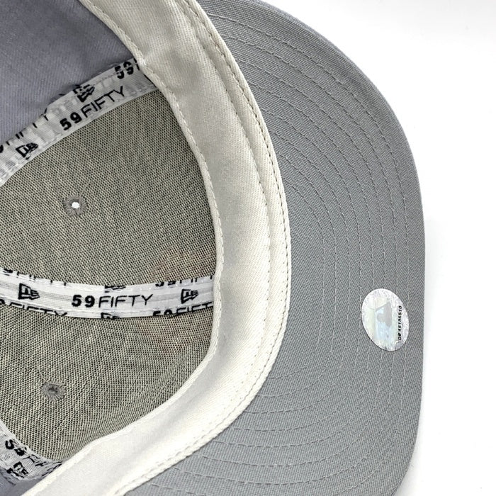 90's New Era ニューエラ MLB ニューヨーク・ヤンキース 59FIFTY ベースボールキャップ グレー ウール USA製 Size  7 3/8 (58.7cm) 福生店