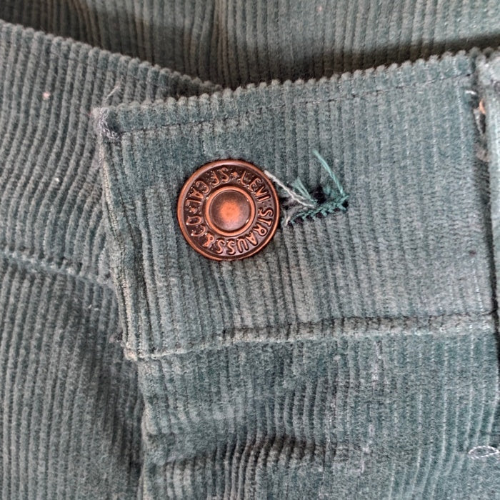 80`s Levi's リーバイス 519-1530 ストレートコーデュロイパンツ グリーン USA製 TALON42 Size 34×30 福生店