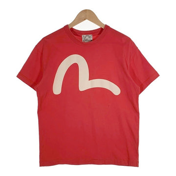 EVISU エヴィス カモメプリント Tシャツ レッド Size 40 福生店