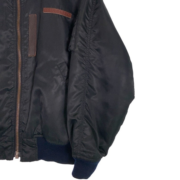 90's BE-HOT LIMITED ビーホット B-15型 レザーカラー ミリタリー フライトジャケット ブラック 8440-4131 Size M 福生店