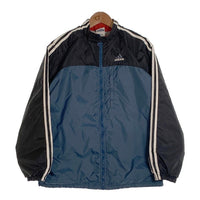 00’s adidas アディダス ジップアップ ナイロンジャケット ブラック ネイビー Size XL (YOUTH) 福生店