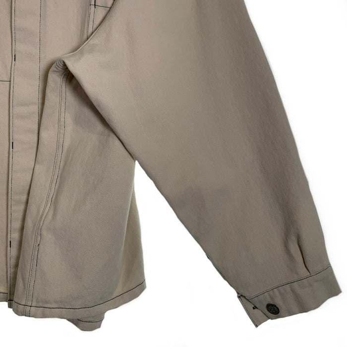 ATRCTR アトラクター Washed locomotive jacket 25 ウォッシュドロコモーティブジャケット カバーオール 刺繡 ホワイト Size 2 福生店