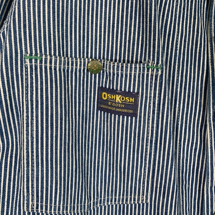 OshKosh ストライプジャケット 古着 80s USA製 OshKosh B'gosh ヒッコリー ストライプ デニム