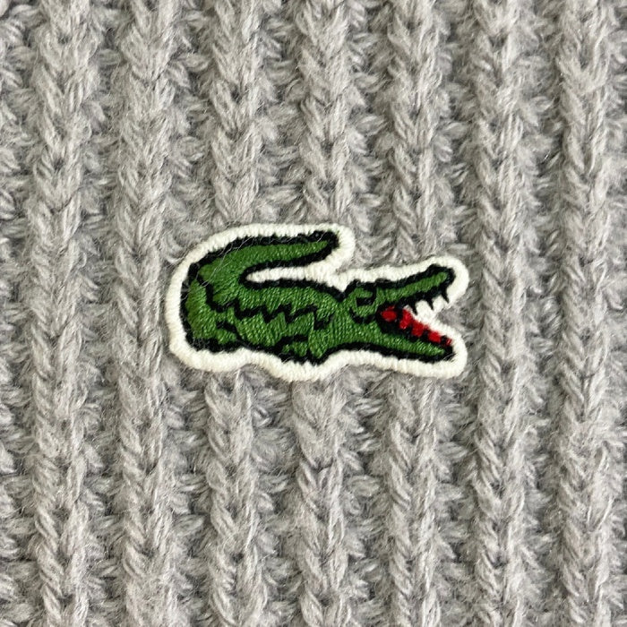 LACOSTE ラコステ ショールカラーニットカーディガン ah7370 ライトグレー size4 瑞穂店