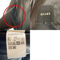 BEAMS ビームス シープスキン カーコート レザージャケット ブラック 11-18-6163-202 Size S 福生店