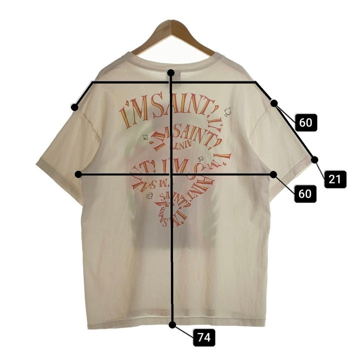 SAINT Mxxxxxx セントマイケル 23AW DSNY SS TEE MAD HATTER アリスインワンダーランド プリントTシャツ ヴィンテージ加工 SM-A23-0000-C25 Size XL 福生店