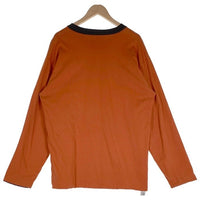 MASSES マシス REVERSIBLE L/S SHIRT リバーシブル コットン ロングスリーブTシャツ チャコール オレンジ Size XL 福生店