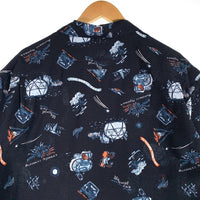 THE NORTH FACE ノースフェイス Aloha Vent Shirt アロハベントシャツ 半袖 ポリエステル ネイビー NR22330 Size L 福生店