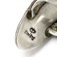 ナバホ族 CP ターコイズ シルバーリング STERLING Size 14号 福生店