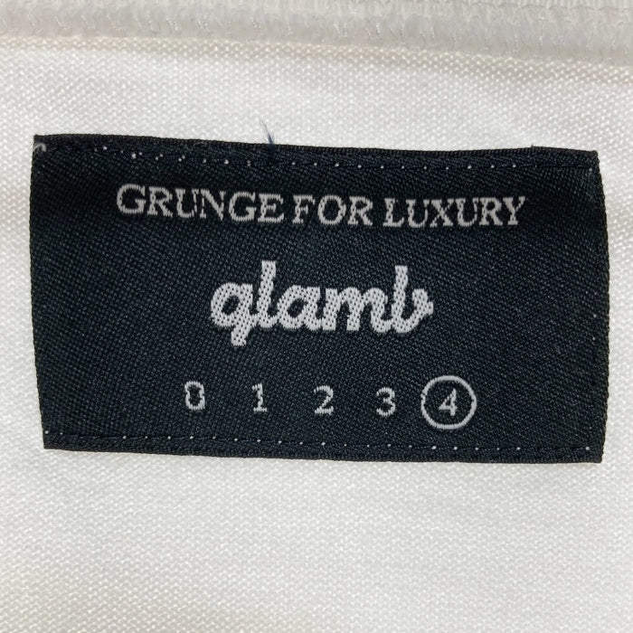glamb グラム Chill CS チルカットソー プリントTシャツ ホワイト GB17SM/CS22 Size 4 瑞穂店
