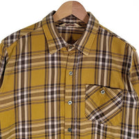 SOFT MACHINE ソフトマシーン チェック柄 長袖 シャツ イエロー SIze L 福生店