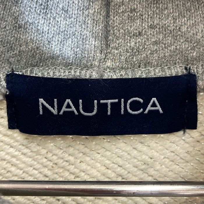 NAUTICA ノーティカ 長袖 223-1249 Arch logo sweat Hoodie プルオーバーパーカー グレー sizeL 瑞穂店