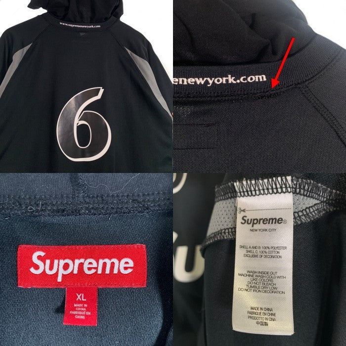 SUPREME シュプリーム 23AW Hooded Soccer Jersey フーデッド サッカージャージー ブラック Size XL 福生店