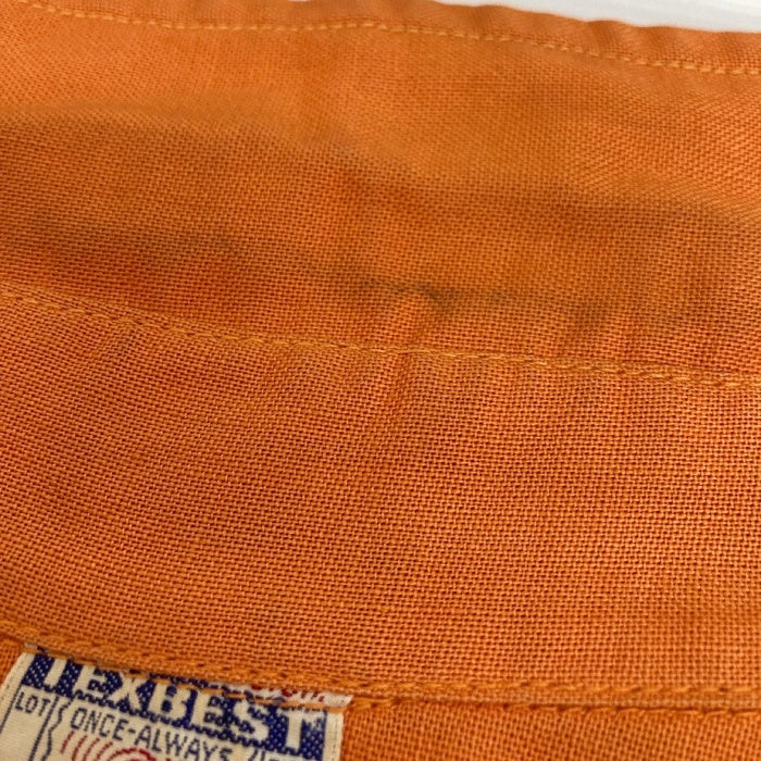 US古着 40's TEXBESTUNIFORM ワークシャツ オレンジ size15 瑞穂店