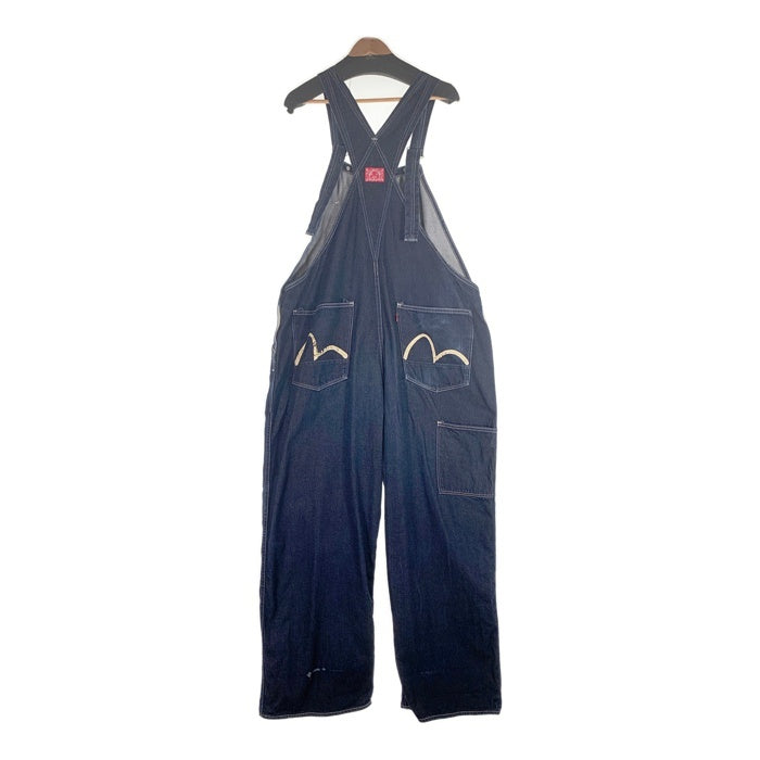EVISU エヴィス ダブルニーデニムオーバーオール インディゴ ニーペンキカスタム Size 42 福生店