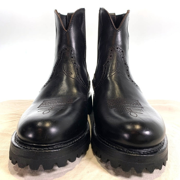 One Trick Pony ワントリックポニー Western side gore boots ウエスタン サイドゴアブーツ ブラック ホースバット OTP-24AW-AC0004 Size 9 (27cm) 福生店