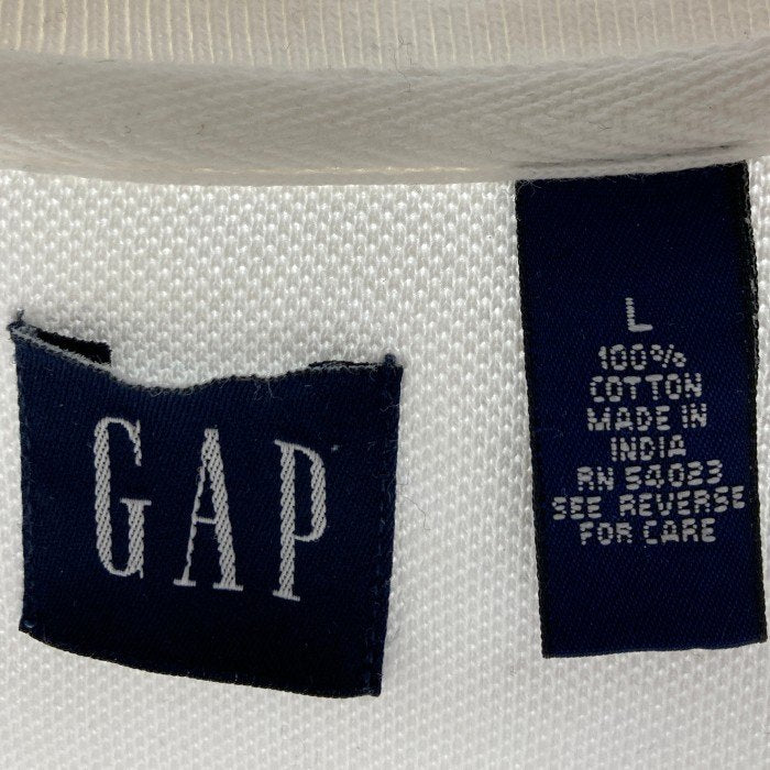 GAP ギャップ オールド ポロシャツ 90s ホワイト sizeL 瑞穂店