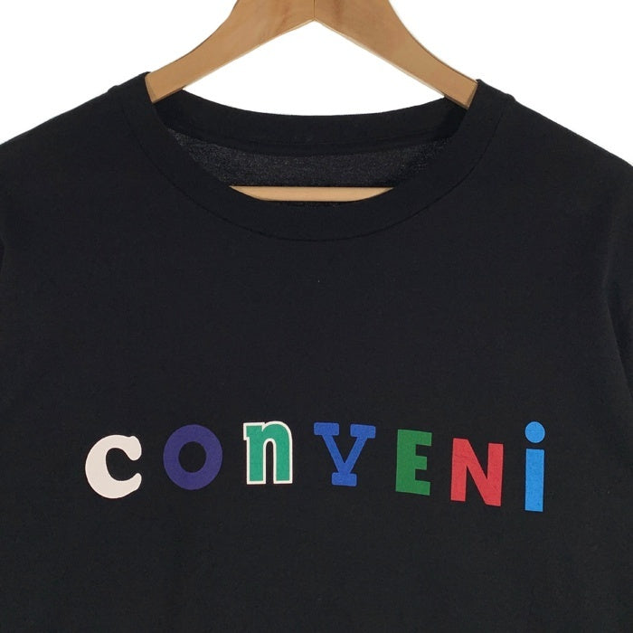 THE CONVENI ザ コンビニ プリント Tシャツ ブラック フラグメント PUM-18020-C Size L 福生店