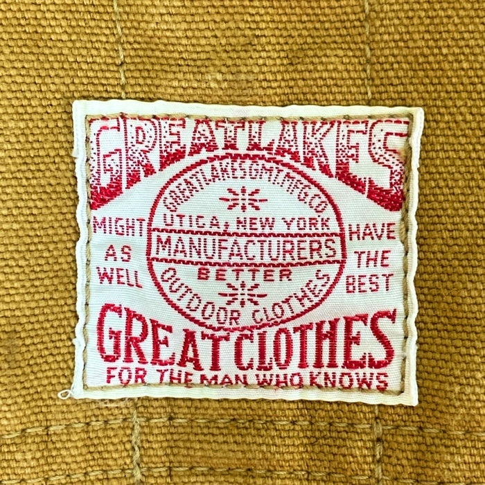 FREEWHEELERS フリーホイーラーズ GREAT LAKES WOODMAN BIB OVERALL ダック地 ビブ オーバーオール イエローブラウン Size 34-34 瑞穂店