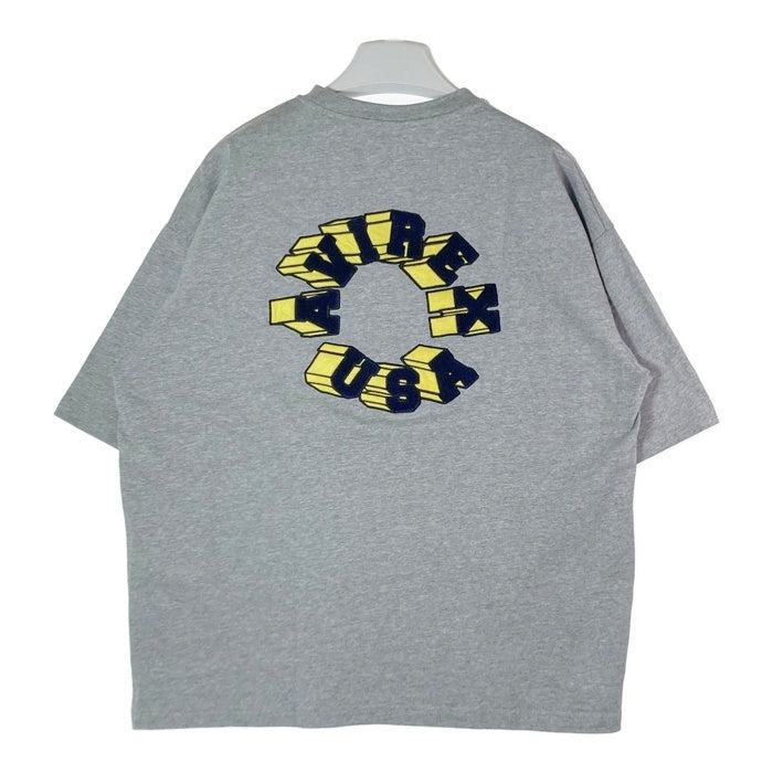 AVIREX アヴィレックス  パイルロゴ Tシャツ グレー sizeM 瑞穂店