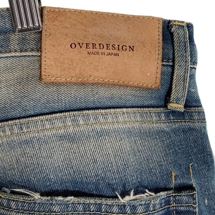 OVERDESIGN オーバーデザイン NEW SKINNY ROCKASTAR USED/ダメージ加工 スキニージーンズ デニムパンツ インディゴ Size 32 福生店