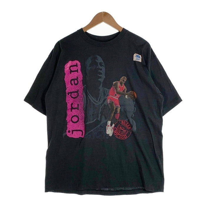 80's~ MICHAEL JORDAN マイケルジョーダン プリントTシャツ ブラック シカゴ・ブルズ SALEM Size XL 福生店