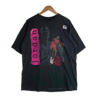 80's~ MICHAEL JORDAN マイケルジョーダン プリントTシャツ ブラック シカゴ・ブルズ SALEM Size XL 福生店