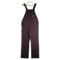 CARHARTT カーハート CANVAS BIB OVERALL キャンバス オーバーオール ブラウン OR2438-W コロンビア製 Size M(8-10) 福生店