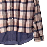 BLACK＆BLUE ブラックアンドブルー リバーシブルシャツ チェック シャンブレー Size 4 福生店