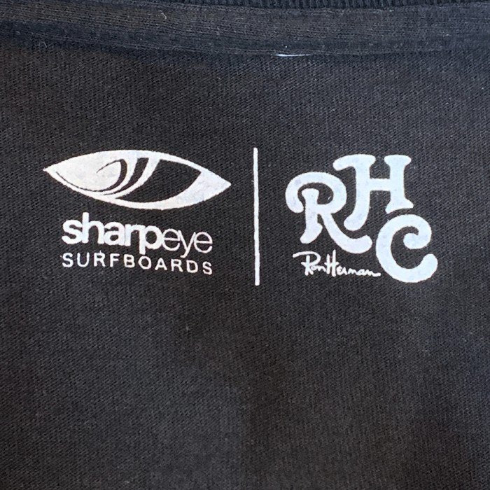 sharpeye surfboards シャープアイ サーフボード RHC ロンハーマン ボックスロゴ プリントTシャツ ブラック Size XL 福生店