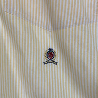 00's TOMMY HILFIGER トミーヒルフィガー ストライプ ボタンダウンシャツ イエロー Size XXL 福生店