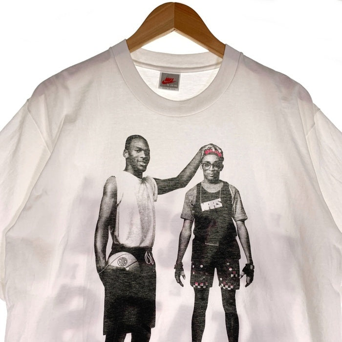 90's NIKE ナイキ MICHAEL JORDAN マイケル ジョーダン SPIKE LEE スパイク リー Do The Right Thing Air Jordan プロモ 半袖 Tシャツ ホワイト USA製 Size M 福生店