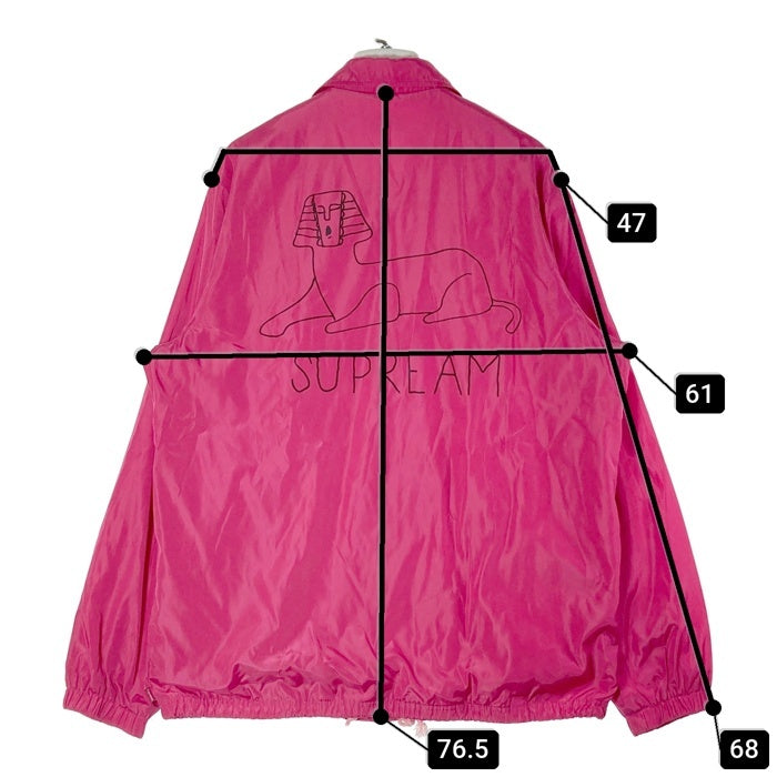 Supreme×MARK GONZALES シュプリーム×マークゴンザレス 13SS スフィンクス コーチジャケット ピンク sizeL※襟・袖口汚れ有 瑞穂店