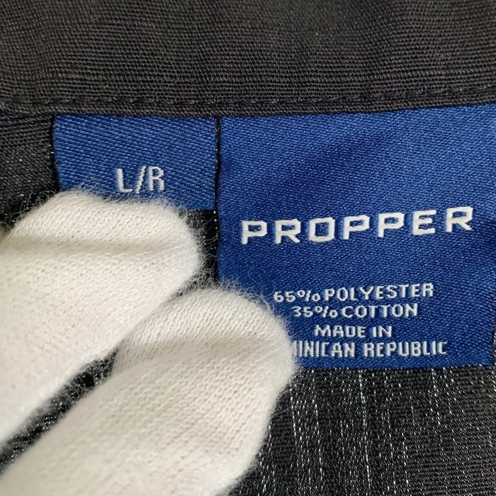 PROPPER プロッパー BDU ミリタリーシャツ ジャケット リップストップ ブラック Size L-R 福生店